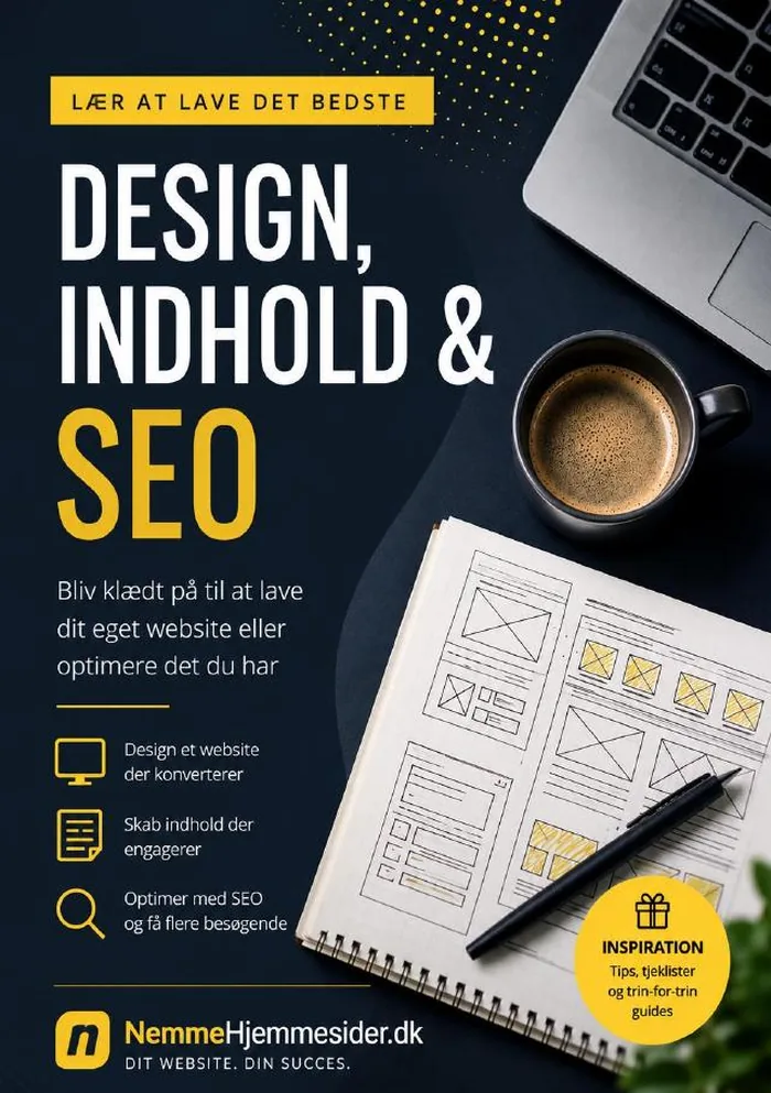 Forsiden af e-bogen Byg som en pro – Design, indhold & SEO