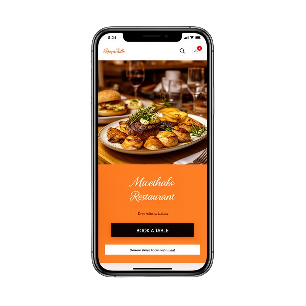 Hjemmeside til restaurant lavet med NemmeHjemmesider